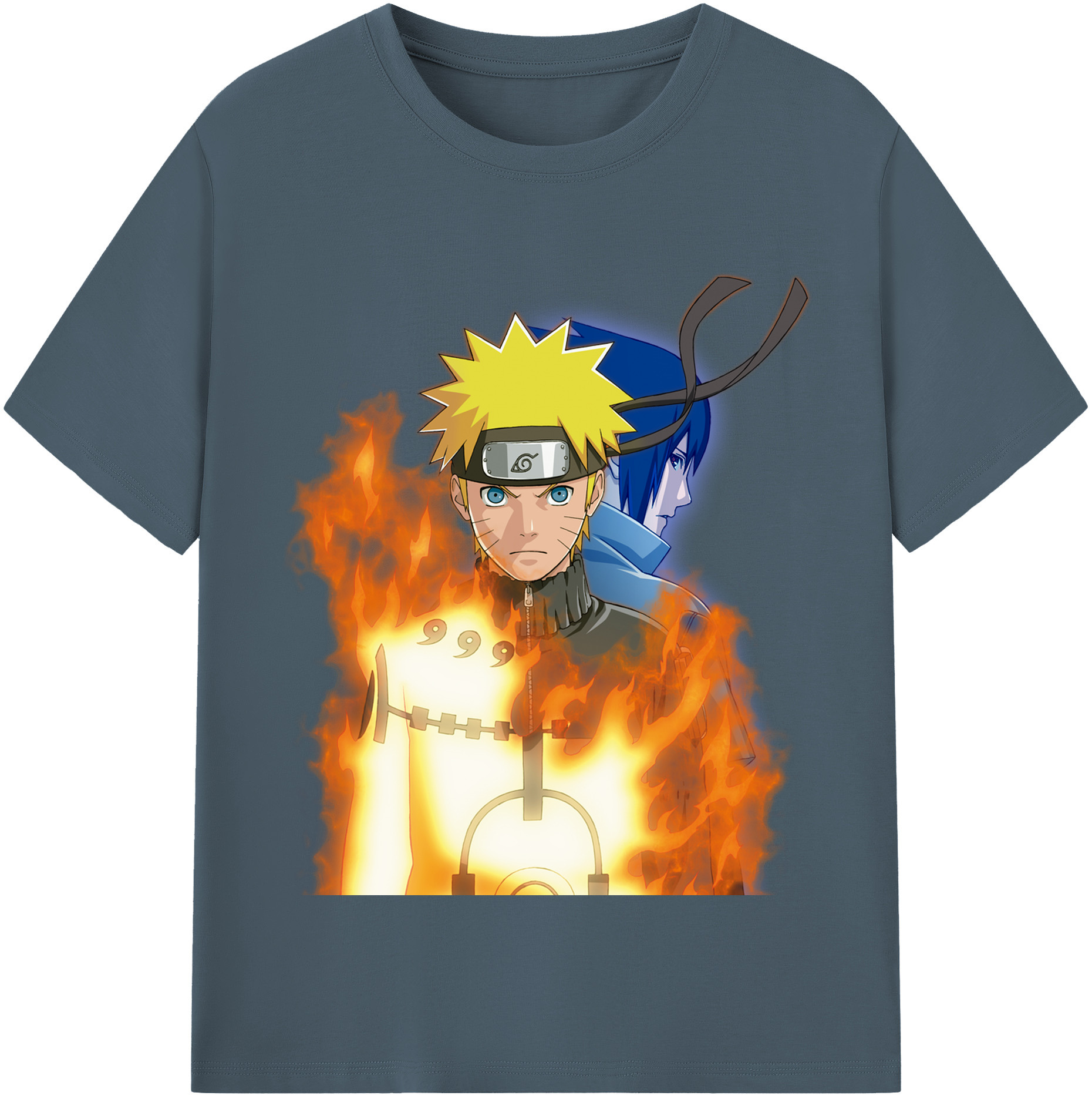 （画像用） NARUTO -ナルト- うずまき ナルト Uzumaki Naruto 綿100％半袖Tシャツ（フロントプリント）